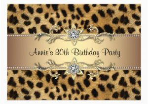 Leopard Print Birthday Decorations Cheetah Print Birthday Party Invitation