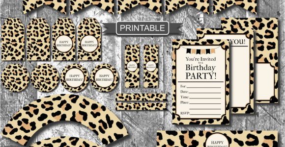 Leopard Print Birthday Decorations Diy Leopard Print Cheetah Print Birthday Party Decorations