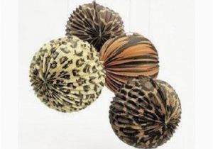 Leopard Print Birthday Party Decorations 12 Zoo Safari Jungle Animal Print Party Decorations Paper