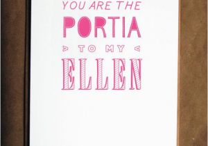 Lesbian Birthday Cards Funny Lesbian Birthday Card Portia and Ellen