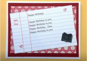 Librarian Birthday Card Library Card Librarian Dewey Decimal Card for by