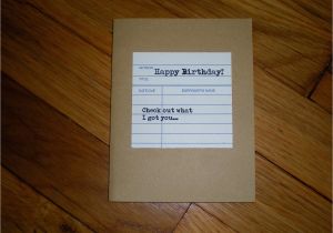 Librarian Birthday Card Library themed Gift Card Holder Birthday Card Bookish Gift