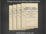 Library Card Birthday Invitations 10 Library Cards Sample Templates