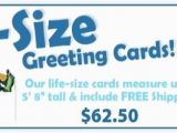 Life Size Birthday Cards Greeting Cards Retirement Congratulations Schedule