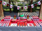 Lightning Mcqueen Birthday Decoration Ideas Kara 39 S Party Ideas Lightning Mcqueen Race Car Party with