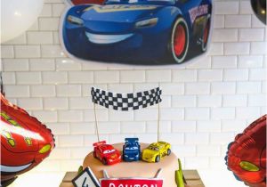 Lightning Mcqueen Decorations for Birthday Kara 39 S Party Ideas Lightning Mcqueen Cars Birthday Party