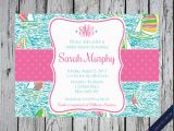 Lilly Pulitzer Birthday Invitations Lilly Pulitzer Birthday Invitations Invitation Librarry