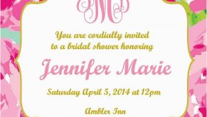 Lilly Pulitzer Birthday Invitations Lilly Pulitzer Invitations Cobypic Com