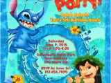 Lilo and Stitch Birthday Card Printable Lilo and Stitch Invitation Stitch Pool Party Lilo