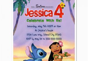 Lilo and Stitch Birthday Party Invitations 8 Lilo and Stitch Birthday Party Personalized Invitations