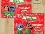 Lilo and Stitch Birthday Party Invitations Lilo and Stitch Birthday Party Invitation Choose From 5