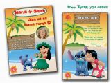 Lilo and Stitch Birthday Party Invitations Lilo and Stitch Invitationlilo and Stitch Birthday