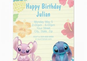 Lilo and Stitch Birthday Party Invitations Lilo Stitch Birthday Invitation Zazzle Com