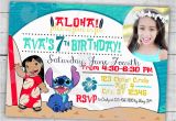 Lilo and Stitch Birthday Party Invitations Lilo Stitch Birthday Party Invitation Custom