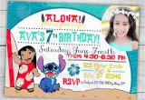 Lilo and Stitch Birthday Party Invitations Lilo Stitch Birthday Party Invitation Custom