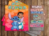 Lilo and Stitch Birthday Party Invitations Novel Concept Designs Lilo and Stitch Birthday Party