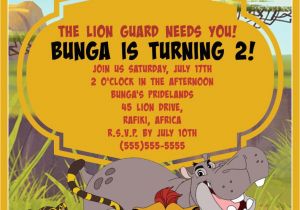Lion Guard 1st Birthday Invitations Lion Guard Birthday Invitation Digital Download Natalie