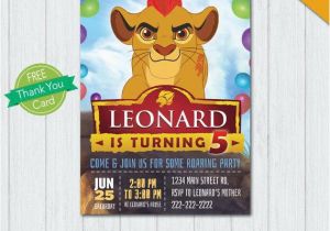 Lion Guard 1st Birthday Invitations Lion Guard Invitation Lion Guard Birthday Invitation Lion