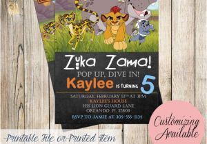 Lion Guard 1st Birthday Invitations Pink and Gold Princess Baby Shower Invitation Birthday