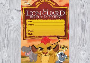 Lion Guard Birthday Party Invitations Lion Guard Invitation Instant Download Lion Guard Birthday