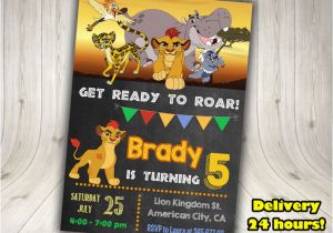 Lion Guard Birthday Party Invitations the Lion Guard Invitation Lion Guard by Decorationsleon