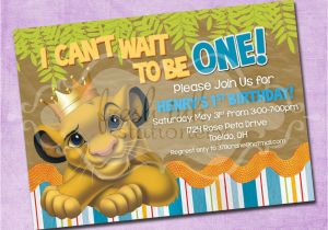 Lion King 1st Birthday Decorations Simba Lion King Birthday Invitation