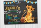 Lion King 1st Birthday Invitations Lion King Birthday Invitation Birthday Invite Printable