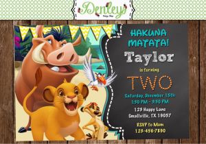 Lion King 1st Birthday Invitations Lion King Birthday Invitation Lk01