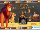 Lion King 1st Birthday Invitations Lion King Birthday Invitation Printable Digital File