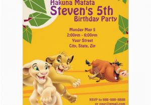 Lion King 1st Birthday Invitations Lion King Birthday Invitation Zazzle Com