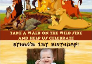 Lion King 1st Birthday Invitations Lion King Birthday Party Invitation Ideas Bagvania Free