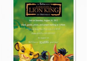 Lion King Birthday Invitation Template Free 8 Lion King Personalized Birthday Party Invitations Ebay