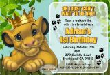 Lion King Birthday Invitation Template Free Lion King Birthday Invitations Invitation Librarry