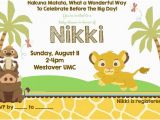 Lion King Birthday Invitation Template Free Lion King Birthday Party Invitation Ideas Bagvania Free