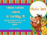 Lion King Birthday Invitation Template Free Lion King Birthday Party Invitation Ideas Bagvania Free