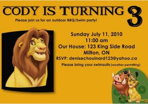Lion King Birthday Invitation Template Free Lion King Birthday Party Invitation Ideas Bagvania Free