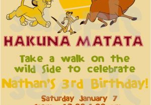 Lion King Birthday Invitation Template Free the Lion King Birthday Invitation by Heartsandscraps On