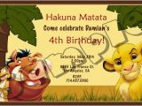 Lion King Birthday Party Invitations Lion King Birthday Party Invitation Ideas Bagvania Free