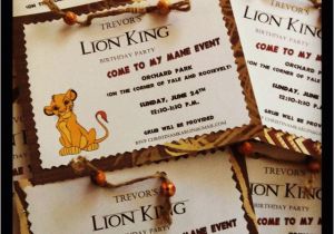 Lion King Invitations Birthdays Lion King Birthday Party Invitations Oxsvitation Com
