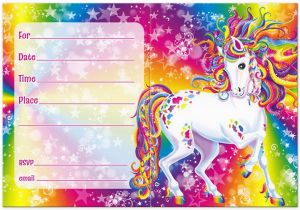 Lisa Frank Birthday Invitations Rainbow Majesty Invitations by Lisa Frank 90s Birthday