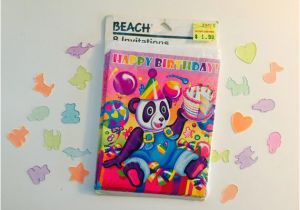 Lisa Frank Birthday Invitations Vintage Lisa Frank Birthday Invitations with Panda Painter