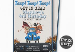 Little Blue Truck Birthday Invitations Little Blue Truck Birthday Invitation Little Blue Truck