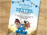 Little Blue Truck Birthday Invitations Little Blue Truck Birthday Party Invitation Digital File