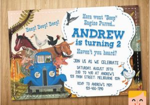Little Blue Truck Birthday Invitations Little Blue Truck Invitation Little Blue Truck by