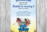 Little Blue Truck Birthday Invitations Little Blue Truck Invitation Option with Photo Little Blue