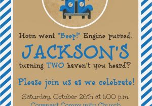 Little Blue Truck Birthday Invitations the Story Of Us Jackson 39 S Quot Little Blue Truck Quot 2nd