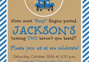 Little Blue Truck Birthday Invitations the Story Of Us Jackson 39 S Quot Little Blue Truck Quot 2nd