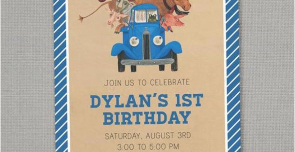 Little Blue Truck Birthday Invitations Unavailable Listing On Etsy