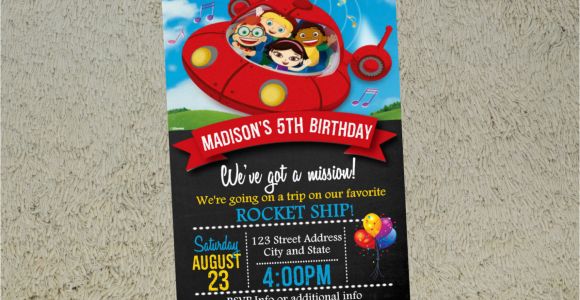 Little Einstein Birthday Invitations Little Einsteins Birthday Invitation Little Einsteins