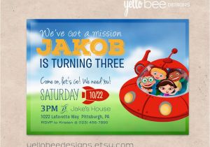 Little Einstein Birthday Invitations Little Einsteins Birthday Invitation